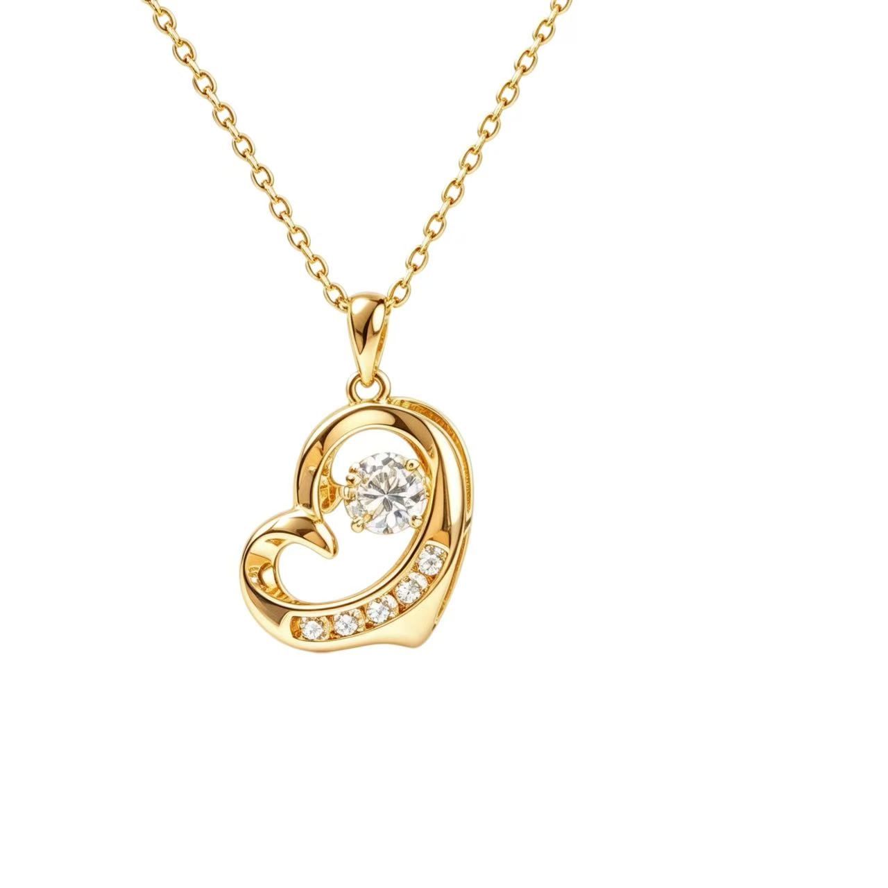 Cut-out heart necklace
