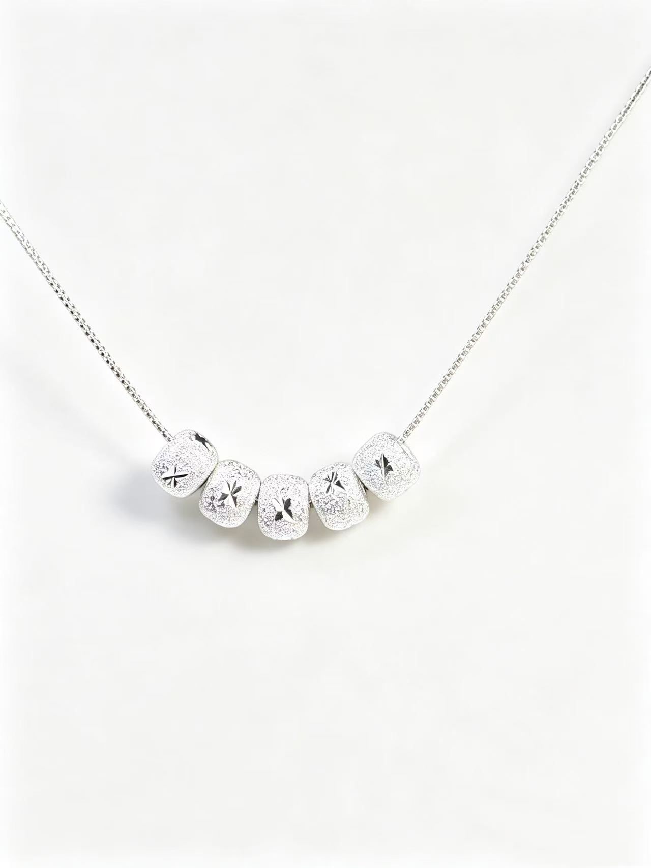 Cube Bead Necklace
