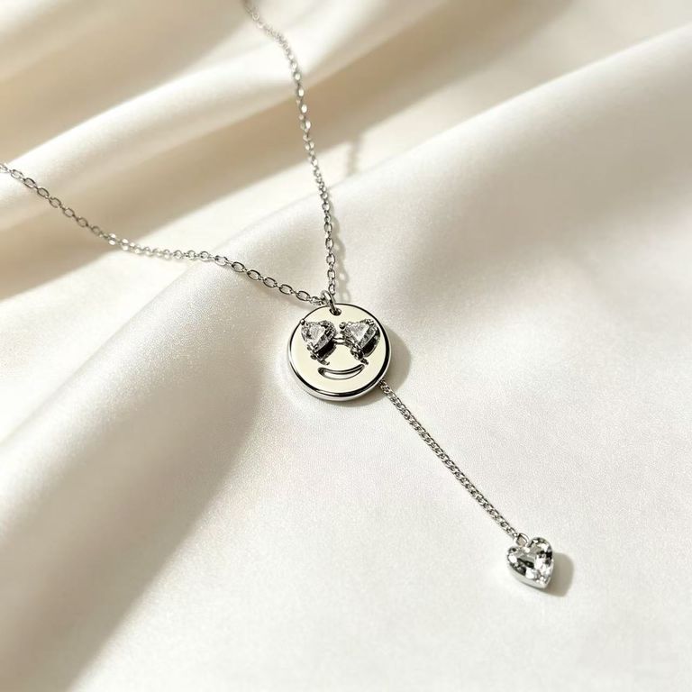 Smiley Face and Heart Necklace 3