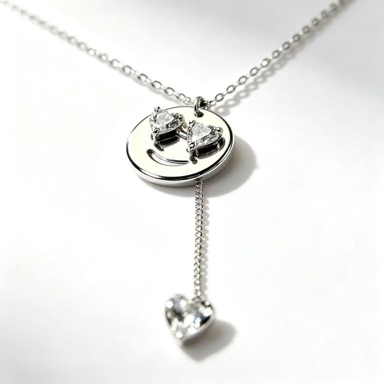 Smiley Face and Heart Necklace 5