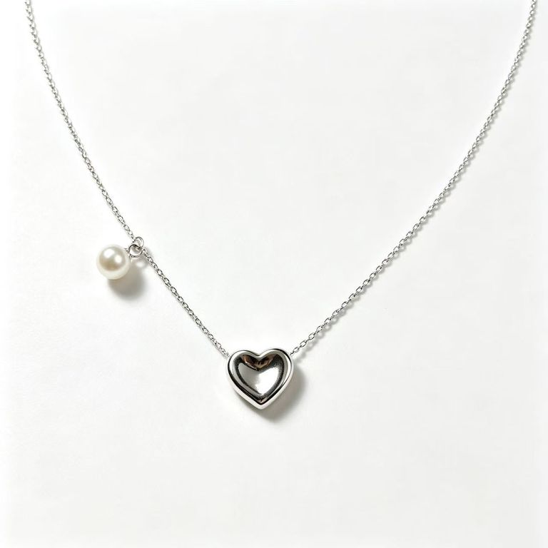 Collar de perlas en forma de corazón 2