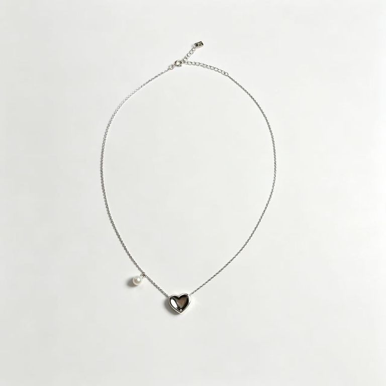 Collar de perlas en forma de corazón 6