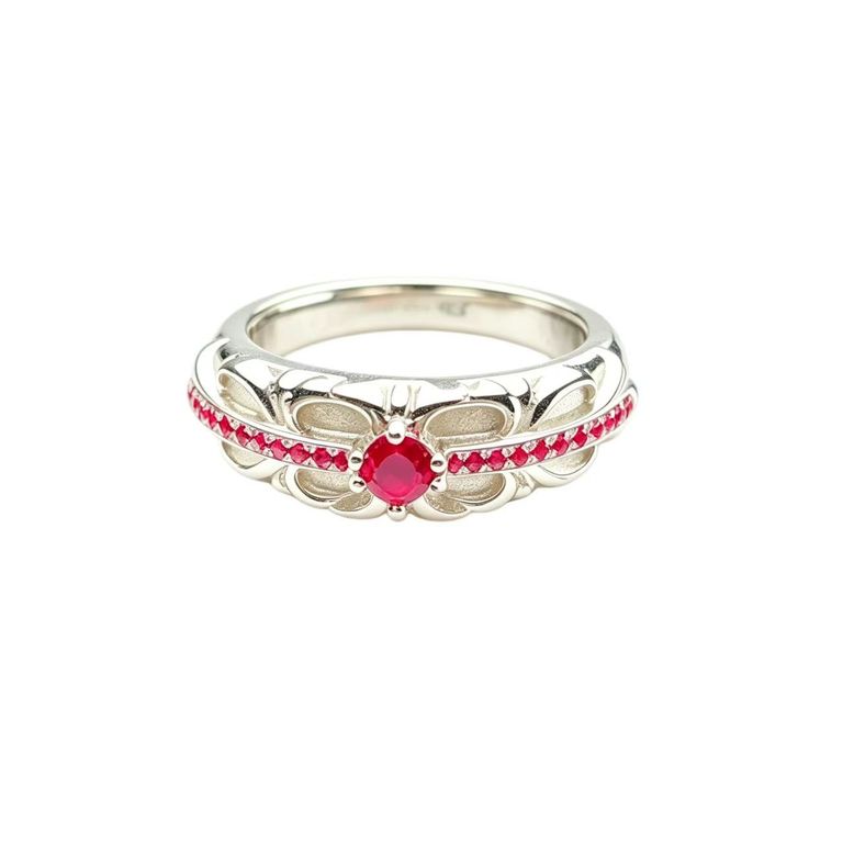 Anillo de estilo vintage con incrustación de circonita cúbica 2