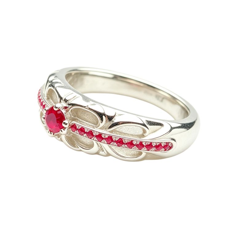 Anillo de estilo vintage con incrustación de circonita cúbica 3