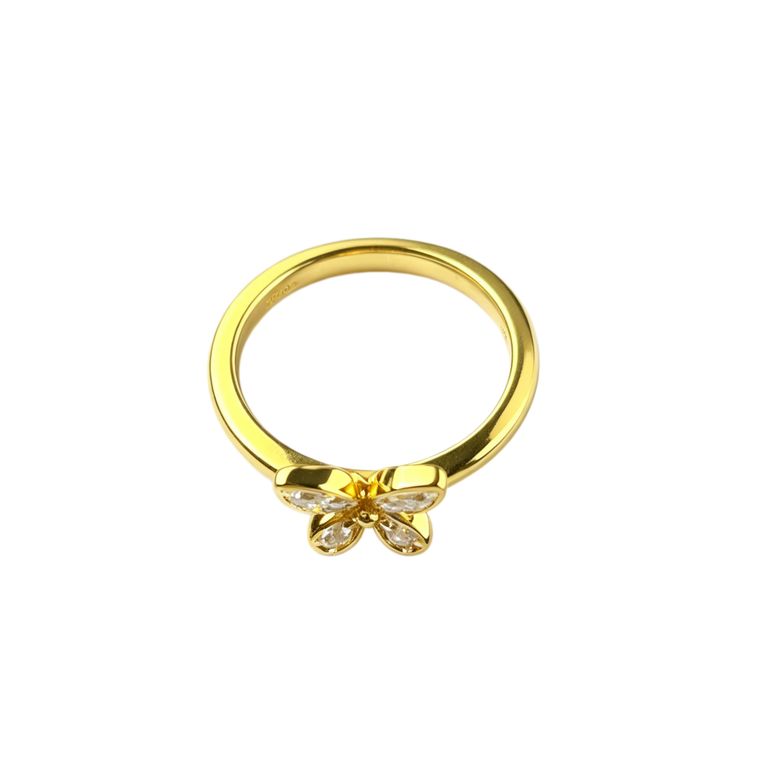 Petite bague papillon en zircon 6