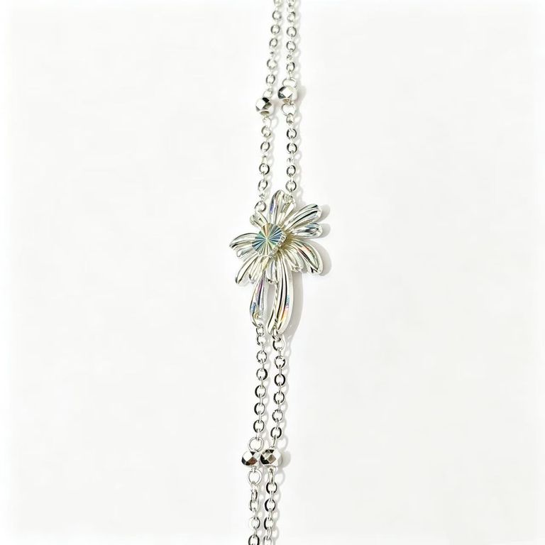 Iridescent Fireworks Double-Layer Necklace 2