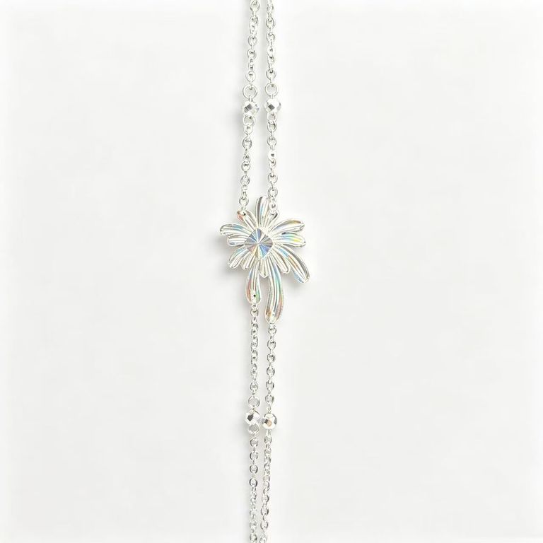 Iridescent Fireworks Double-Layer Necklace 3