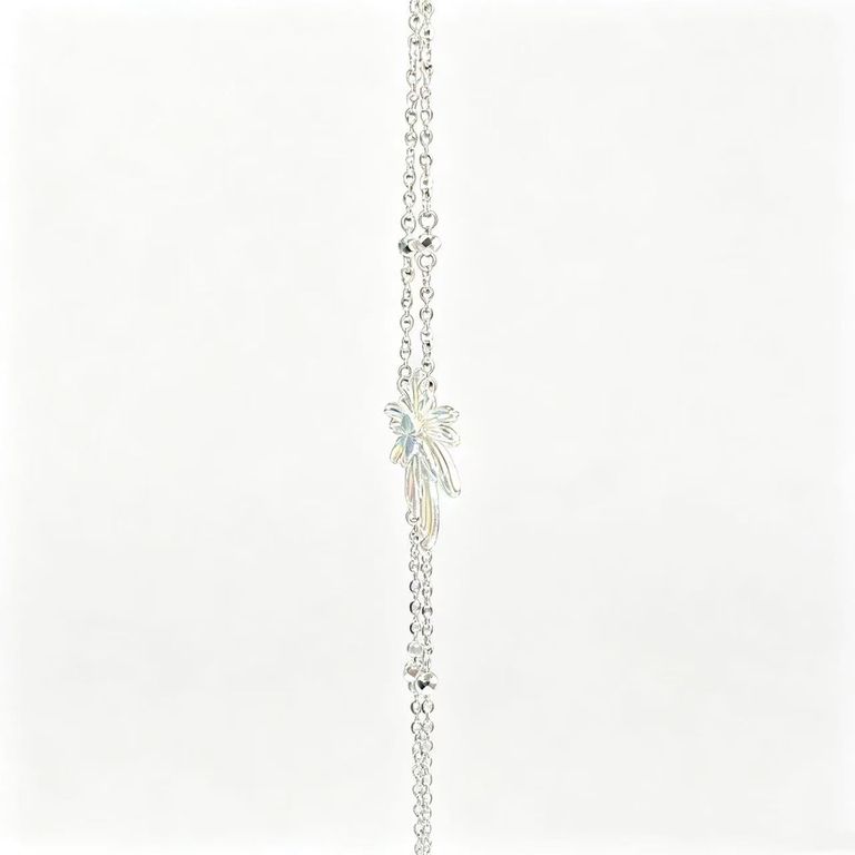 Iridescent Fireworks Double-Layer Necklace 4