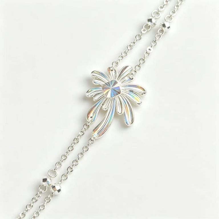 Iridescent Fireworks Double-Layer Necklace 5