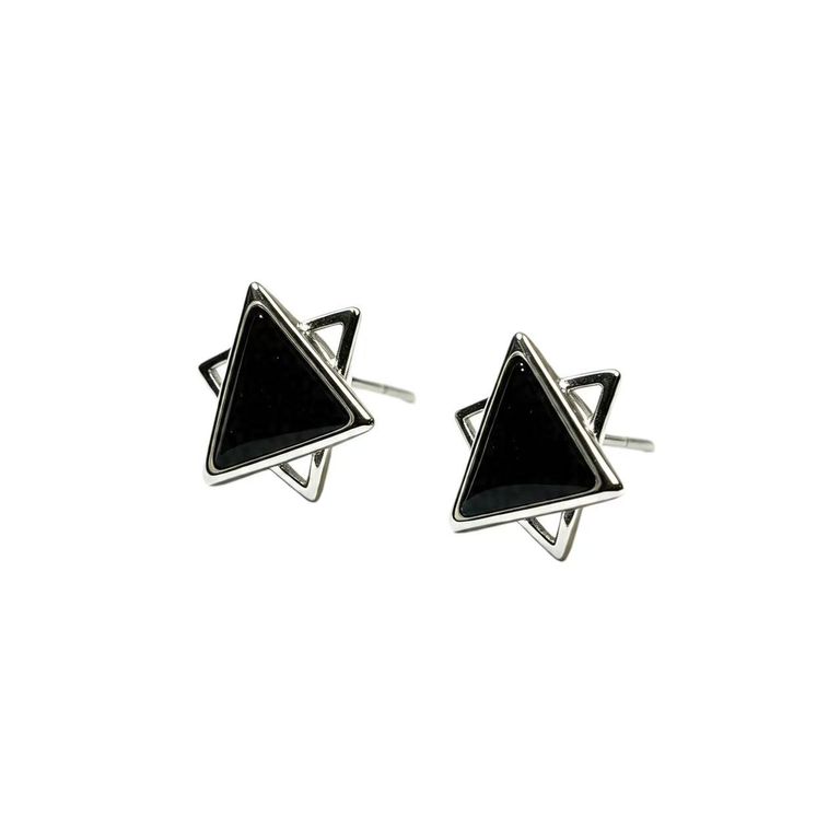 Triangle stud earrings 3