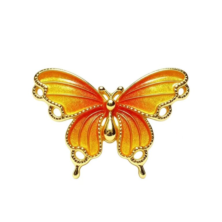 Enamel butterfly stud earrings 4