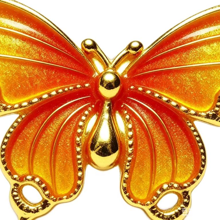 Enamel butterfly stud earrings 5