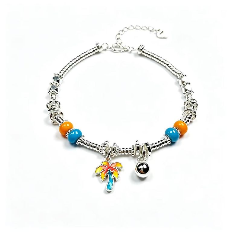 Bracelet de perles avec un pendentif coloré 6