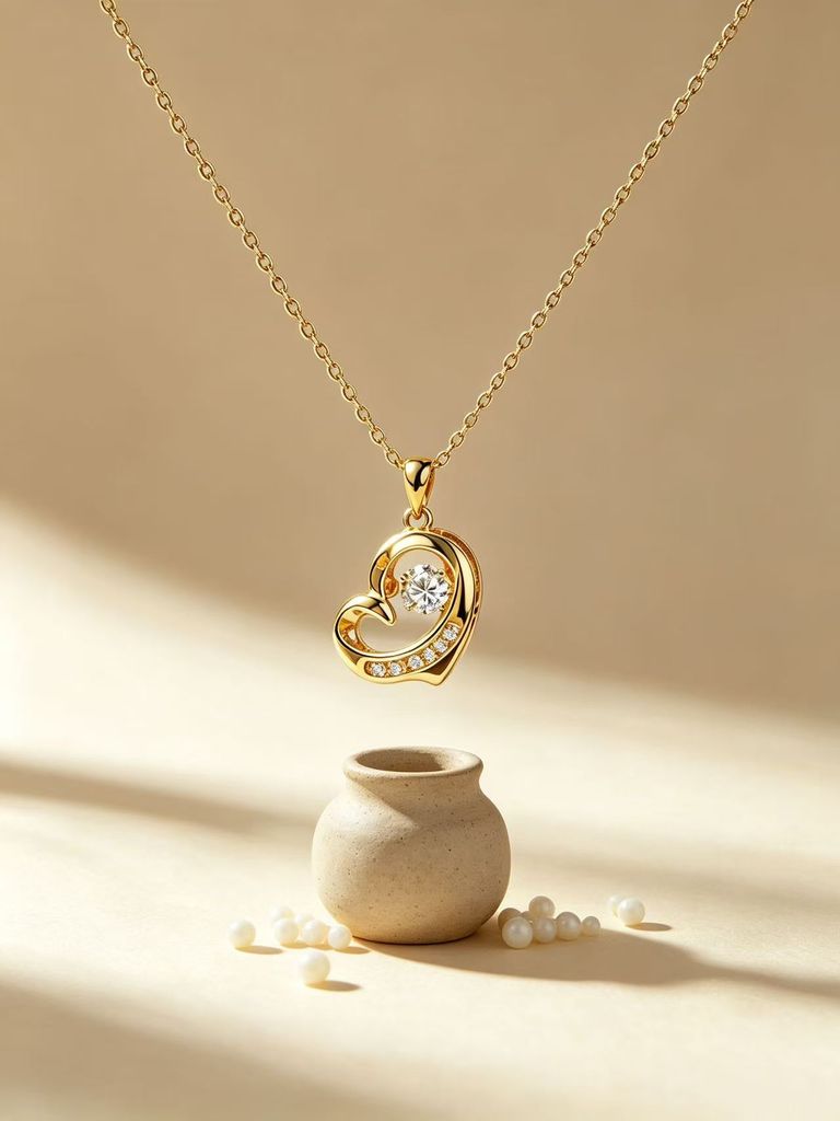 Cut-out heart necklace 3