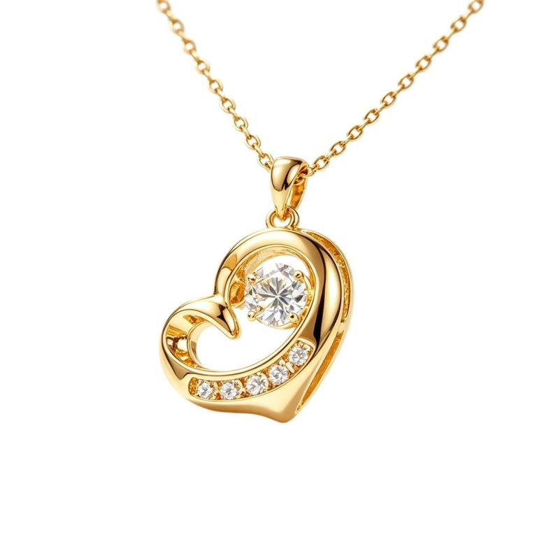Cut-out heart necklace 4