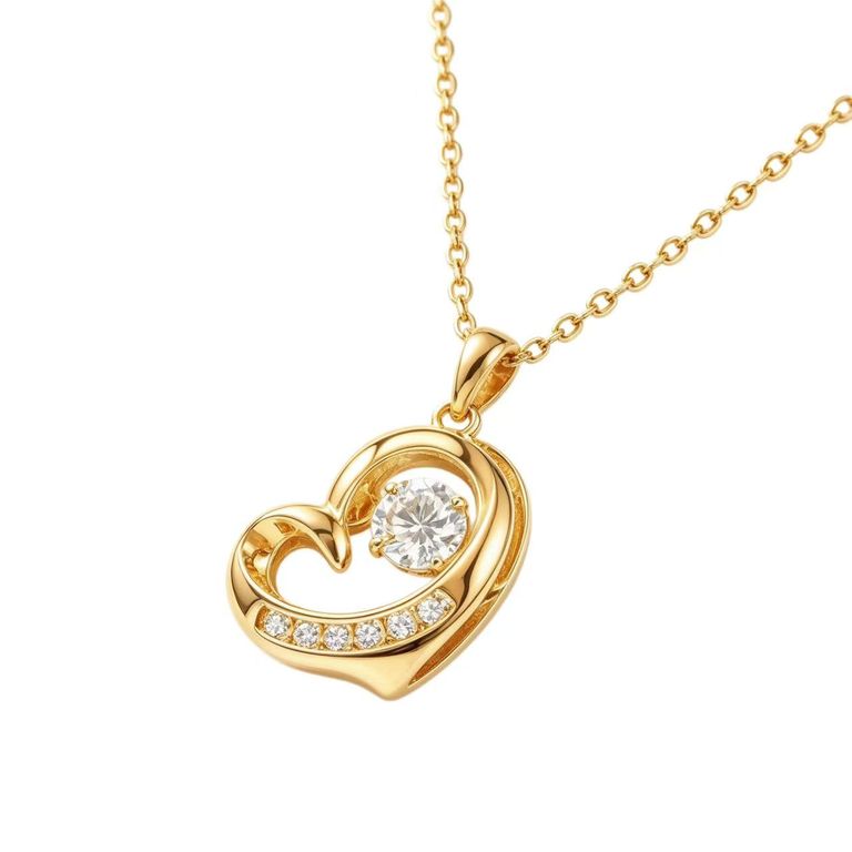 Cut-out heart necklace 5