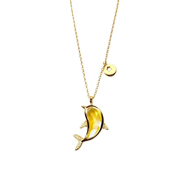 Collier avec pendentif dauphin en zircon 5