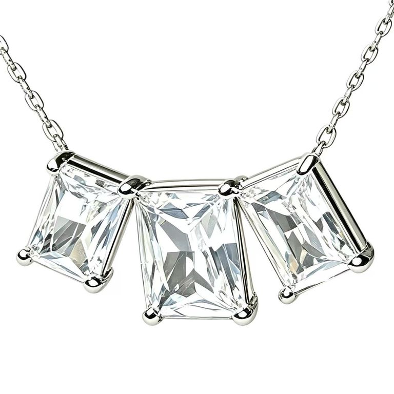 Collier avec zircon rectangulaire 4
