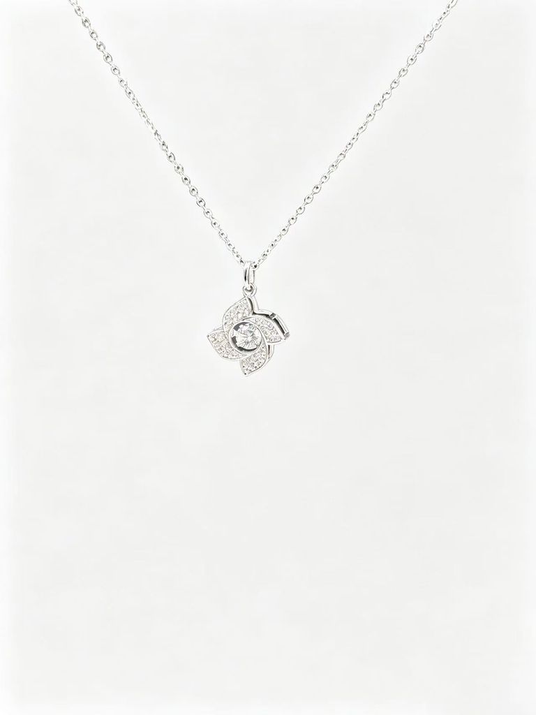 Rotating Pinwheel Inlay Necklace 5
