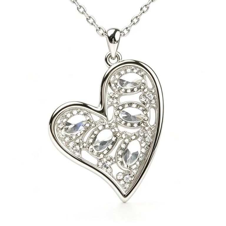 Vintage Cut-out Heart Necklace 2