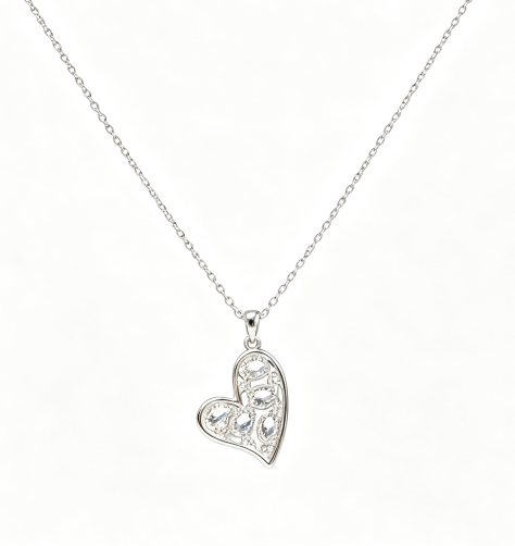 Vintage Cut-out Heart Necklace 5