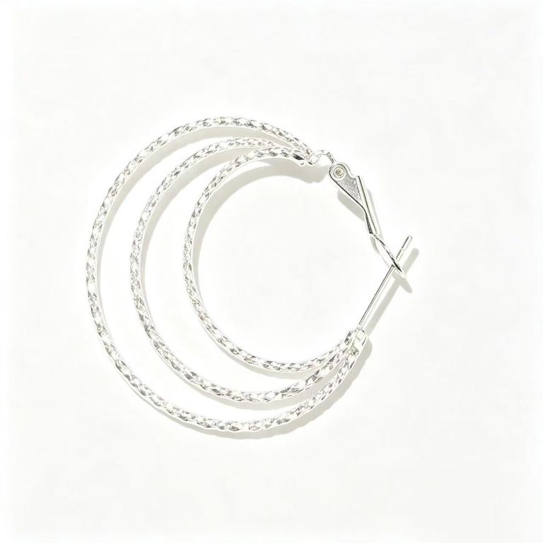 Vintage-style three-tier earrings 5
